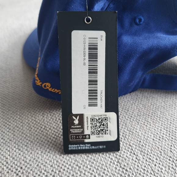 OVO x Playboy Pin-Up Blue Cap Adjustable Size Hat New With Tag - Picture 5 of 12